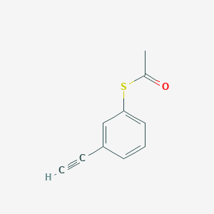 molecular formula C10H8OS B12545482 S-(3-Ethynylphenyl) ethanethioate CAS No. 653600-41-0