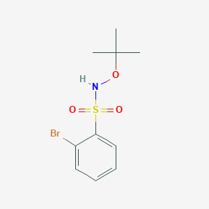 molecular formula C10H14BrNO3S B12545485 2-Bromo-N-tert-butoxybenzene-1-sulfonamide CAS No. 145004-90-6