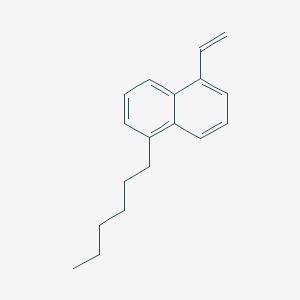 molecular formula C18H22 B12545490 1-Ethenyl-5-hexylnaphthalene CAS No. 154588-60-0