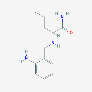 molecular formula C12H19N3O B12545512 N~2~-[(2-Aminophenyl)methyl]norvalinamide CAS No. 832676-78-5