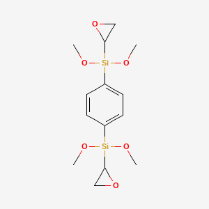 molecular formula C14H22O6Si2 B12545517 (1,4-Phenylene)bis[dimethoxy(oxiran-2-yl)silane] CAS No. 142210-31-9