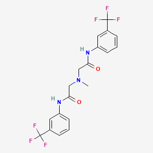 2,2'-(Methylazanediyl)bis{N-[3-(trifluoromethyl)phenyl]acetamide}