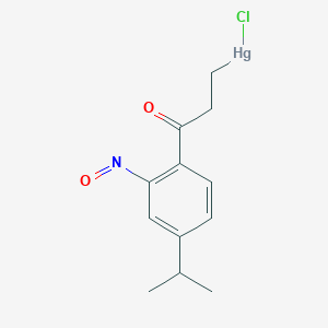 molecular formula C12H14ClHgNO2 B12545534 Chloro{3-[2-nitroso-4-(propan-2-yl)phenyl]-3-oxopropyl}mercury CAS No. 144642-72-8