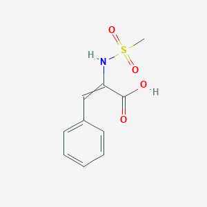 2-[(Methanesulfonyl)amino]-3-phenylprop-2-enoic acid