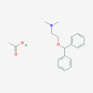 molecular formula C19H25NO3 B12545587 Acetic acid--2-(diphenylmethoxy)-N,N-dimethylethan-1-amine (1/1) CAS No. 840517-01-3