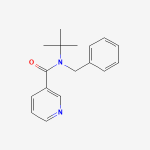 3-Pyridinecarboxamide, N-(1,1-dimethylethyl)-N-(phenylmethyl)-