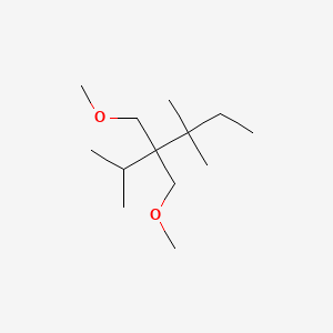 molecular formula C13H28O2 B12545622 3,3-Bis(methoxymethyl)-2,4,4-trimethylhexane CAS No. 146091-17-0