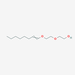 molecular formula C12H24O3 B12545641 2-{2-[(Oct-1-en-1-yl)oxy]ethoxy}ethan-1-ol CAS No. 143716-98-7