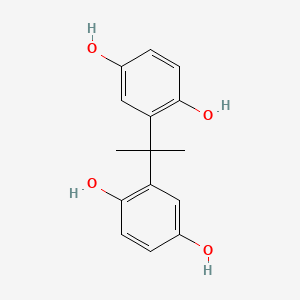 molecular formula C15H16O4 B12545658 2,2'-(Propane-2,2-diyl)di(benzene-1,4-diol) CAS No. 144425-91-2