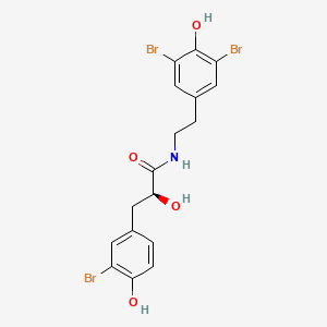 molecular formula C17H16Br3NO4 B1254566 Hemibastadinol 3 