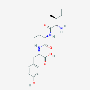 (2S)-2-[[(2S)-2-[[(2S,3S)-2-amino-3-methylpentanoyl]amino]-3-methylbutanoyl]amino]-3-(4-hydroxyphenyl)propanoic acid