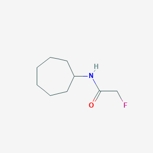 molecular formula C9H16FNO B12545687 Acetamide, N-cycloheptyl-2-fluoro- CAS No. 145914-03-0