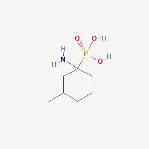 molecular formula C7H16NO3P B12545692 (1-Amino-3-methylcyclohexyl)phosphonic acid CAS No. 653593-90-9