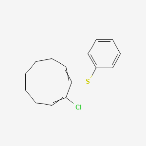 2-Chloro-3-(phenylsulfanyl)cyclonona-1,3-diene