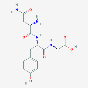 molecular formula C16H22N4O6 B12545714 L-Asparaginyl-L-tyrosyl-L-alanine CAS No. 821776-05-0