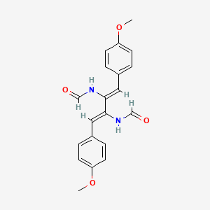 molecular formula C20H20N2O4 B1254572 N,N'-((1z,3z)-1,4-双(4-甲氧基苯基)丁-1,3-二烯-2,3-二基)二甲酰胺 