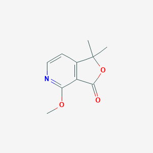 molecular formula C10H11NO3 B12545722 Furo[3,4-c]pyridin-3(1H)-one, 4-methoxy-1,1-dimethyl- CAS No. 144084-36-6