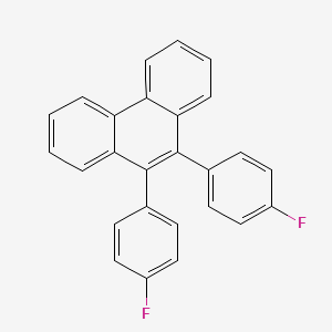 molecular formula C26H16F2 B12545729 9,10-Bis(4-fluorophenyl)phenanthrene CAS No. 143593-20-8