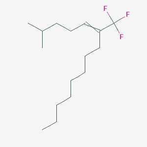 molecular formula C16H29F3 B12545759 2-Methyl-6-(trifluoromethyl)tetradec-5-ene CAS No. 821799-59-1