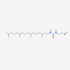 molecular formula C23H48N2O2 B12545768 N-(2-Hydroxyethyl)-N'-(3,7,11,15-tetramethylhexadecyl)urea CAS No. 672284-99-0