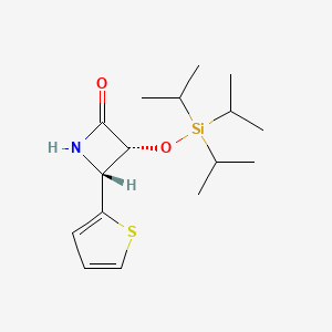 (3R,4R)-4-(Thiophen-2-yl)-3-{[tri(propan-2-yl)silyl]oxy}azetidin-2-one