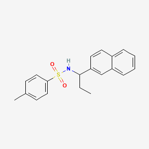 4-Methyl-N-[1-(naphthalen-2-yl)propyl]benzene-1-sulfonamide