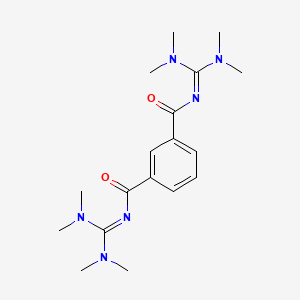 molecular formula C18H28N6O2 B12545814 N~1~,N~3~-Bis[bis(dimethylamino)methylidene]benzene-1,3-dicarboxamide CAS No. 661474-83-5