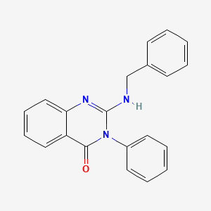 4(3H)-Quinazolinone, 3-phenyl-2-[(phenylmethyl)amino]-