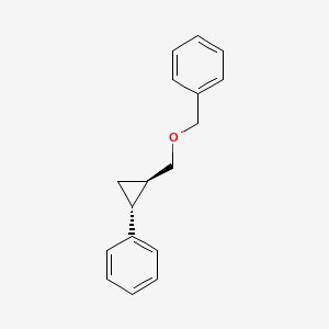 Benzene, [[[(1R,2R)-2-phenylcyclopropyl]methoxy]methyl]-