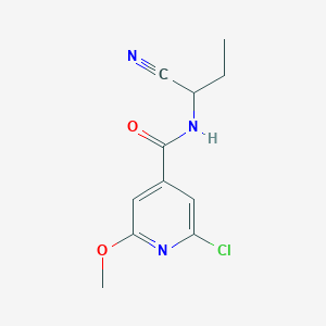 2-Chloro-N-(1-cyanopropyl)-6-methoxypyridine-4-carboxamide