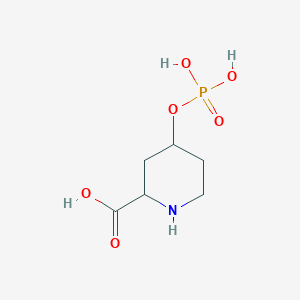 molecular formula C6H12NO6P B12545913 4-(Phosphonooxy)piperidine-2-carboxylic acid CAS No. 143435-87-4