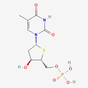 molecular formula C10H15N2O7PS B12545917 S4'-2'Deoxythymidine 5'-monophosphate 