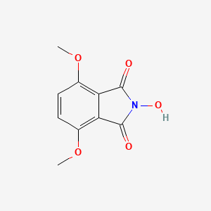 molecular formula C10H9NO5 B12545959 1H-Isoindole-1,3(2H)-dione, 2-hydroxy-4,7-dimethoxy- CAS No. 147088-82-2