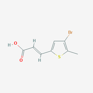 3-(4-Bromo-5-methylthiophen-2-yl)prop-2-enoic acid