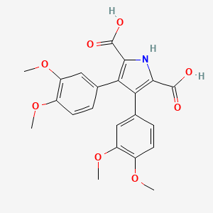 3,4-Bis(3,4-dimethoxyphenyl)-1H-pyrrole-2,5-dicarboxylic acid