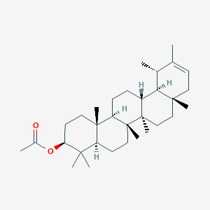 molecular formula C32H52O2 B1254625 鬼针草甾醇乙酸酯 