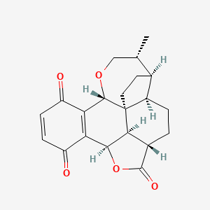 molecular formula C21H22O5 B1254626 Pleurotine CAS No. 1404-23-5