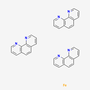 molecular formula C36H24FeN6 B1254629 Iron;1,10-phenanthroline 