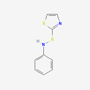 N-[(1,3-Thiazol-2-yl)sulfanyl]aniline