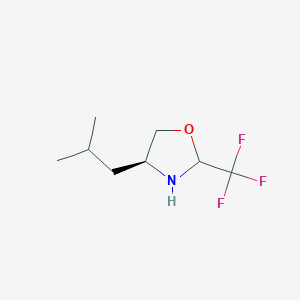 Oxazolidine, 4-(2-methylpropyl)-2-(trifluoromethyl)-, (4S)-