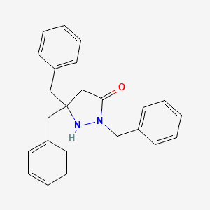 2,5,5-Tribenzylpyrazolidin-3-one