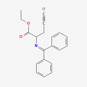 4-Pentynoic acid, 2-[(diphenylmethylene)amino]-, ethyl ester