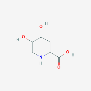 molecular formula C6H11NO4 B1254642 4,5-二羟基-2-哌啶甲酸 