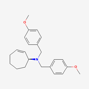 (1S)-N,N-bis[(4-methoxyphenyl)methyl]cyclohept-2-en-1-amine