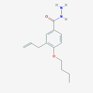 4-Butoxy-3-(prop-2-EN-1-YL)benzohydrazide