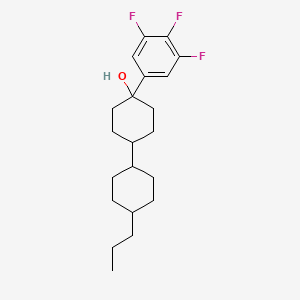 4-(4-Propylcyclohexyl)-1-(3,4,5-trifluorophenyl)cyclohexan-1-OL