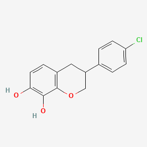 3-(4-Chlorophenyl)-3,4-dihydro-2H-1-benzopyran-7,8-diol