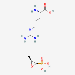 molecular formula C9H21N4O6P B1254657 Arginine fosfomycin CAS No. 70518-66-0
