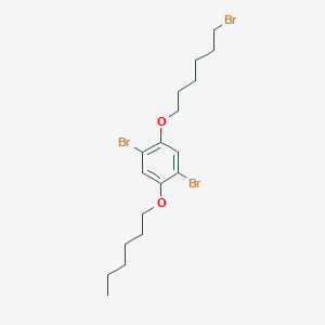 1,4-Dibromo-2-[(6-bromohexyl)oxy]-5-(hexyloxy)benzene