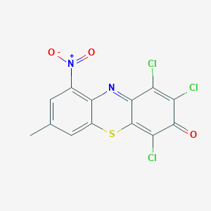 1,2,4-Trichloro-7-methyl-9-nitro-3H-phenothiazin-3-one